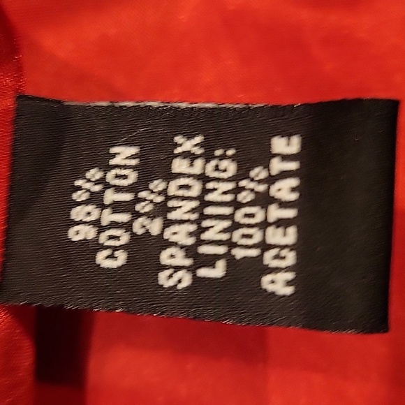 Ellen Tracy Red Cotton Jacket - Picture 5 of 7